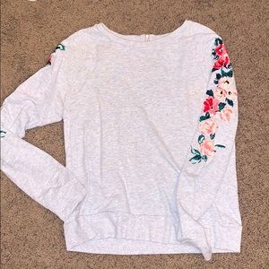 women’s embroidered target sweatshirt